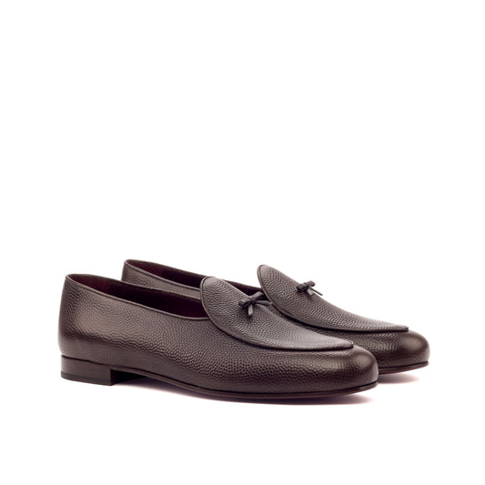 Belgian Slipper mit Schleife dunkelbraun