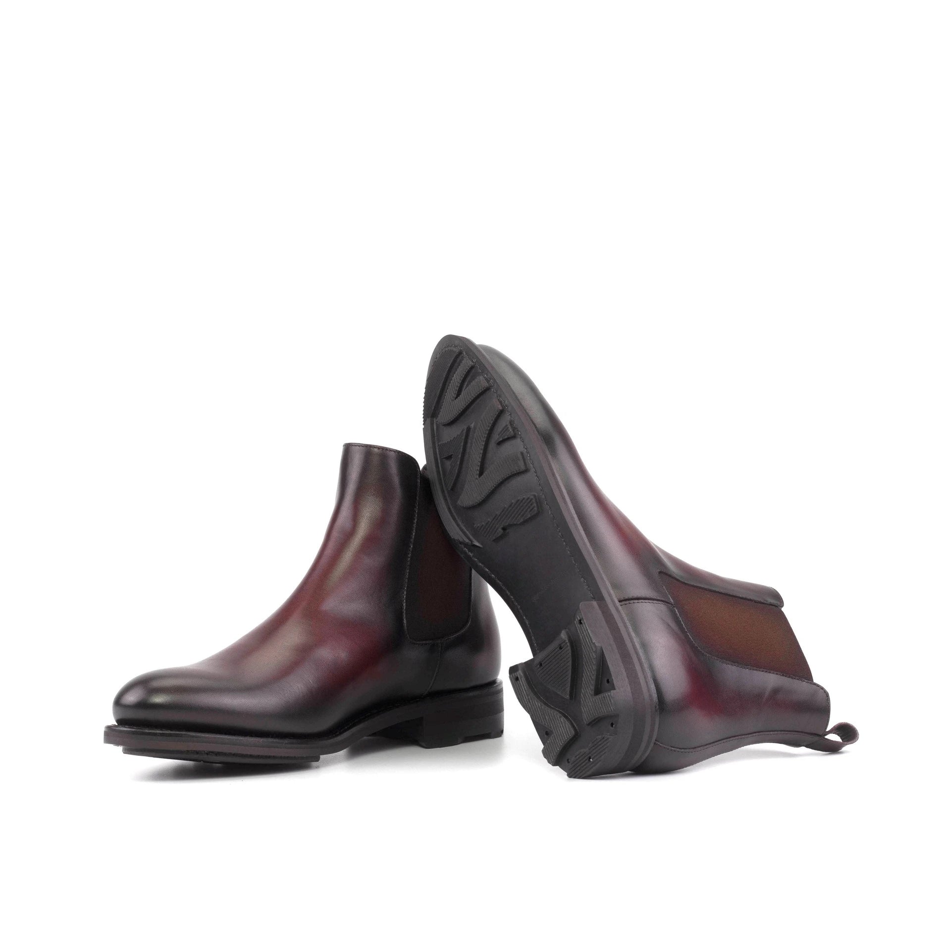 GI-5615 Chelsea Boot, Chelsea Boots Herren, burgundy Herrenstiefel, burgundy Chelsea Boots, handgefertigte Lederboots, Goodyear Welted Chelsea Boot, Herrenschuhe Spanien, Chelsea Boot burgundy Leder, Premium Kalbsleder, elegante Herrenboots