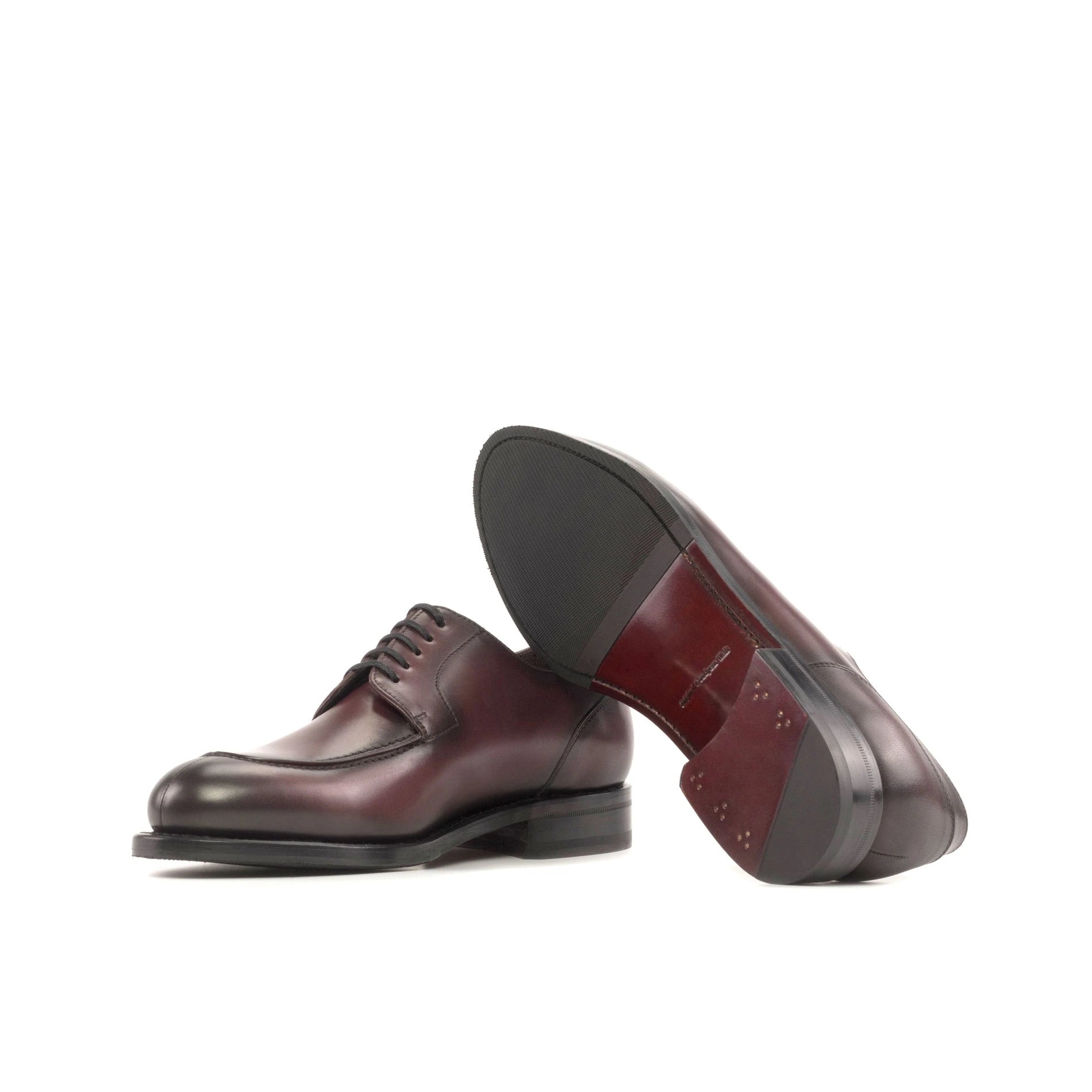GI-5347 Derby, Derby Split Toe Burgundy, Herrenschuhe Leder, handgefertigte Herrenschuhe, Premium Schuhe Herren, rahmengenähte Schuhe, Goodyear welted Herrenschuhe, burgundy Lederschuhe, Split Toe Derby Herren, spanische Schuhmanufaktur