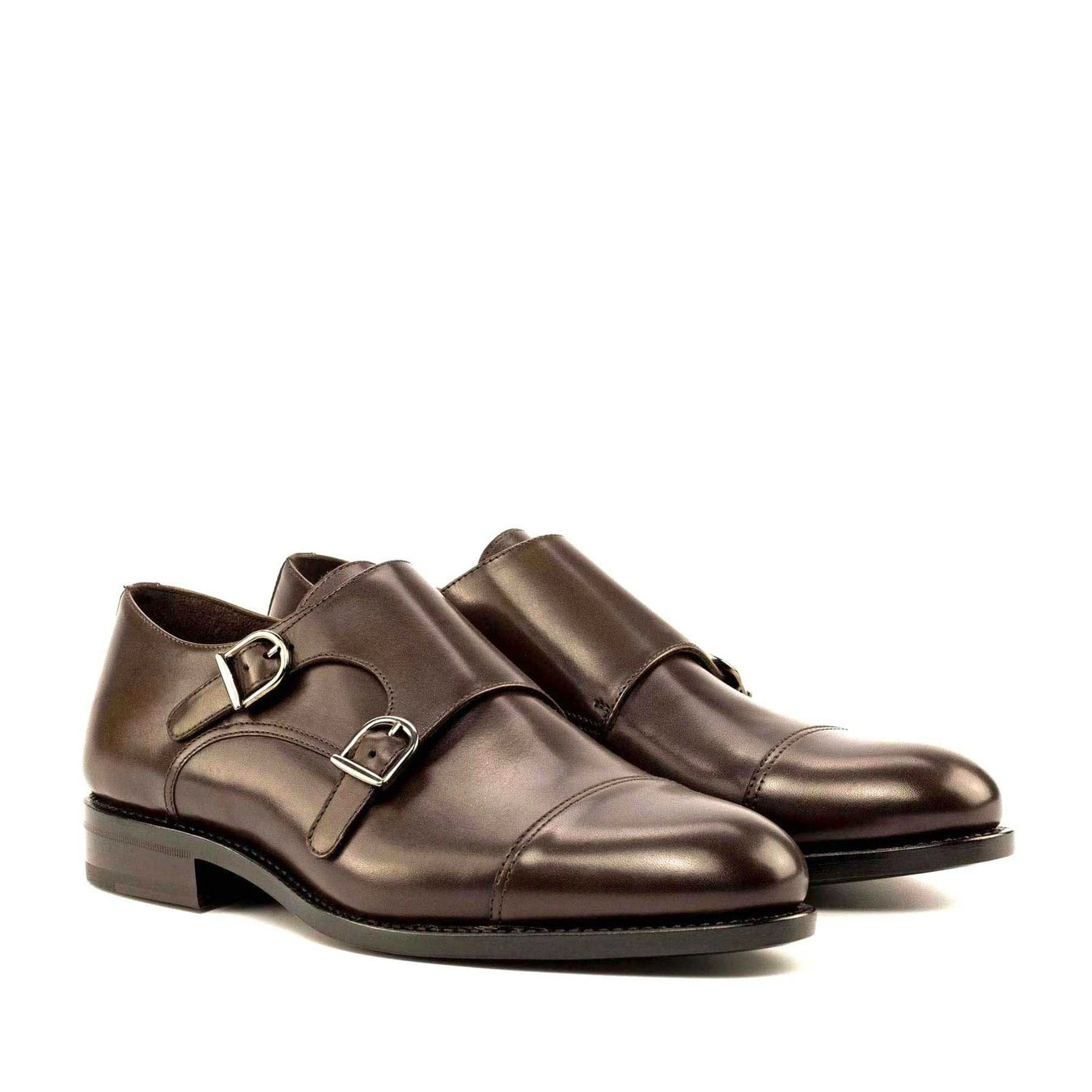 monk strap schuhe, lederschuhe herren, business schuhe herren, monk schuhe, double monk dunkelbraun, handgefertigte herrenschuhe, rahmengenähte schuhe, elegante herrenschuhe, klassische monk schuhe, exklusive leder schuhe