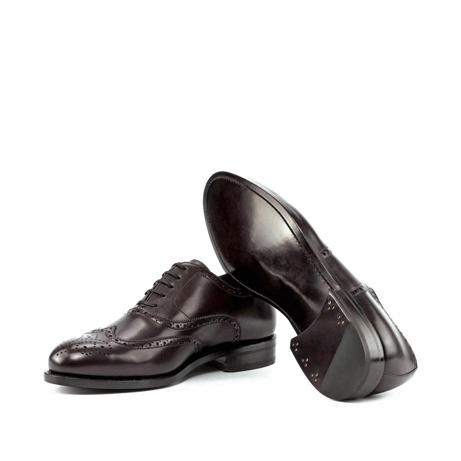 GI-5988 Brogue, Full Brogue Dunkelbraun, Herrenschuhe Leder, Full Brogue Herren Braun, handgefertigte Herrenschuhe, Blake stitched Flex Schuhe, spanische Lederschuhe, Business Schuhe Herren Braun, Brogue Schuhe Herren, elegante Lederschuhe Herren