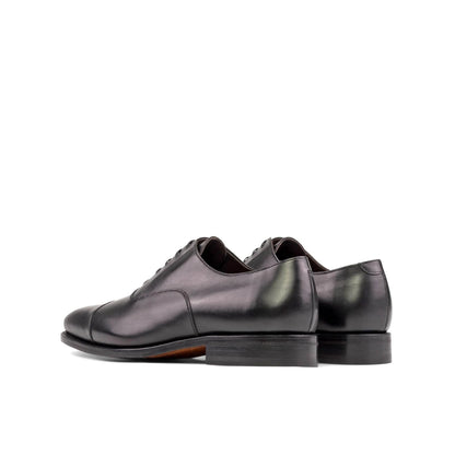 Oxford Schwarz, GI-5496, schwarzer Oxford, Oxford Herrenschuhe, handgefertigter Oxford, Goodyear welted Oxford, Kalbsleder Oxford, rahmengenähte Herrenschuhe, Business Schuhe Herren schwarz, elegante Oxfords, formelle Schuhe Herren, klassische Lederschuhe, spanische Herrenschuhe