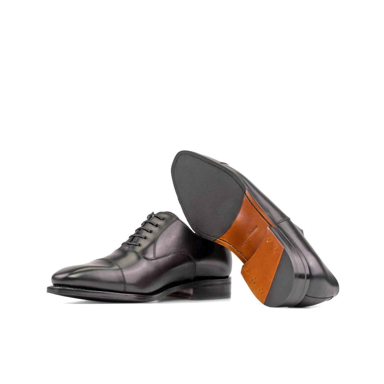 Oxford Schwarz, GI-5496, schwarzer Oxford, Oxford Herrenschuhe, handgefertigter Oxford, Goodyear welted Oxford, Kalbsleder Oxford, rahmengenähte Herrenschuhe, Business Schuhe Herren schwarz, elegante Oxfords, formelle Schuhe Herren, klassische Lederschuhe, spanische Herrenschuhe